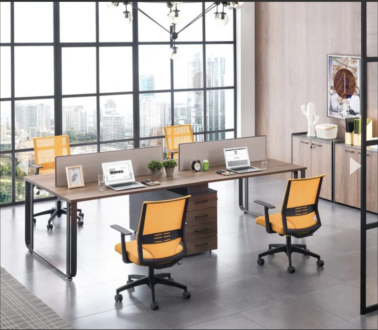 4 persons workstation benching desk patrician